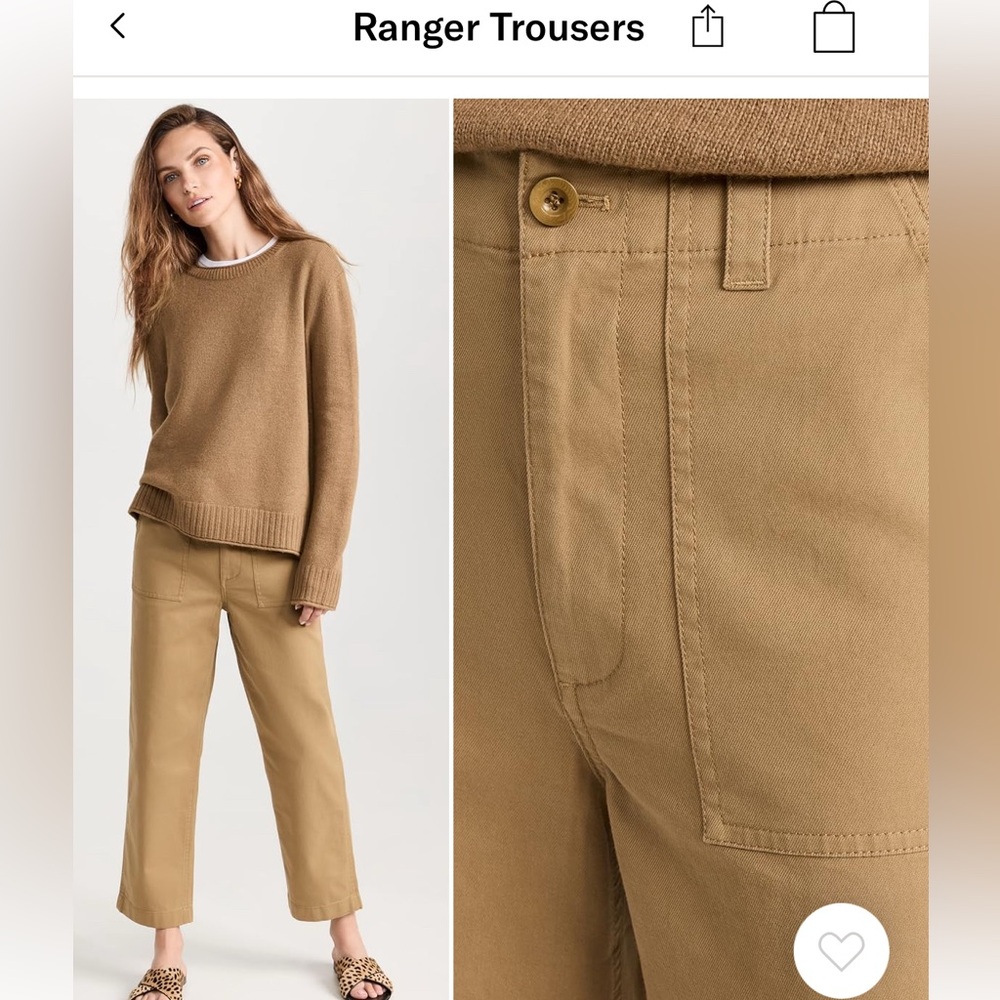 Jenni Kayne Ranger Trouser in Tan sz 6